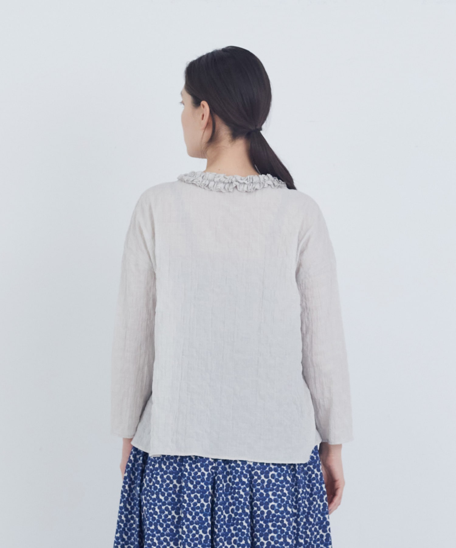 【ADIEU TRISTESSE】フリルトリミングブラウス 詳細画像 レッド 6