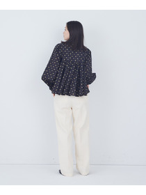 【ADIEU TRISTESSE】kazumiさんコラボ　リバティプリントブラウス 詳細画像 ブラック系その他 3