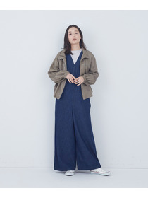 【ADIEU TRISTESSE】リバティプリントトリミングリネンブルゾン 詳細画像 ブラウン 1