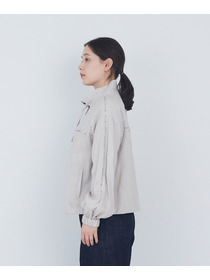 【ADIEU TRISTESSE】リバティプリントトリミングリネンブルゾン 詳細画像 ブラウン 12