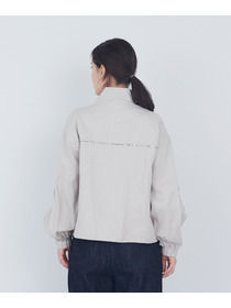 【ADIEU TRISTESSE】リバティプリントトリミングリネンブルゾン 詳細画像 ブラウン 13