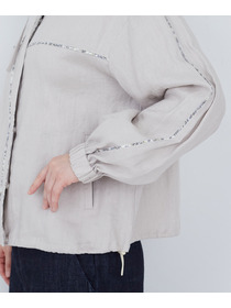 【ADIEU TRISTESSE】リバティプリントトリミングリネンブルゾン 詳細画像 ブラウン 16