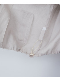 【ADIEU TRISTESSE】リバティプリントトリミングリネンブルゾン 詳細画像 ブラウン 18