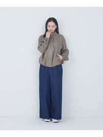 【ADIEU TRISTESSE】リバティプリントトリミングリネンブルゾン 詳細画像 ブラウン 4