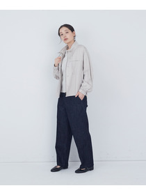 【ADIEU TRISTESSE】リバティプリントトリミングリネンブルゾン 詳細画像 ブラウン 8