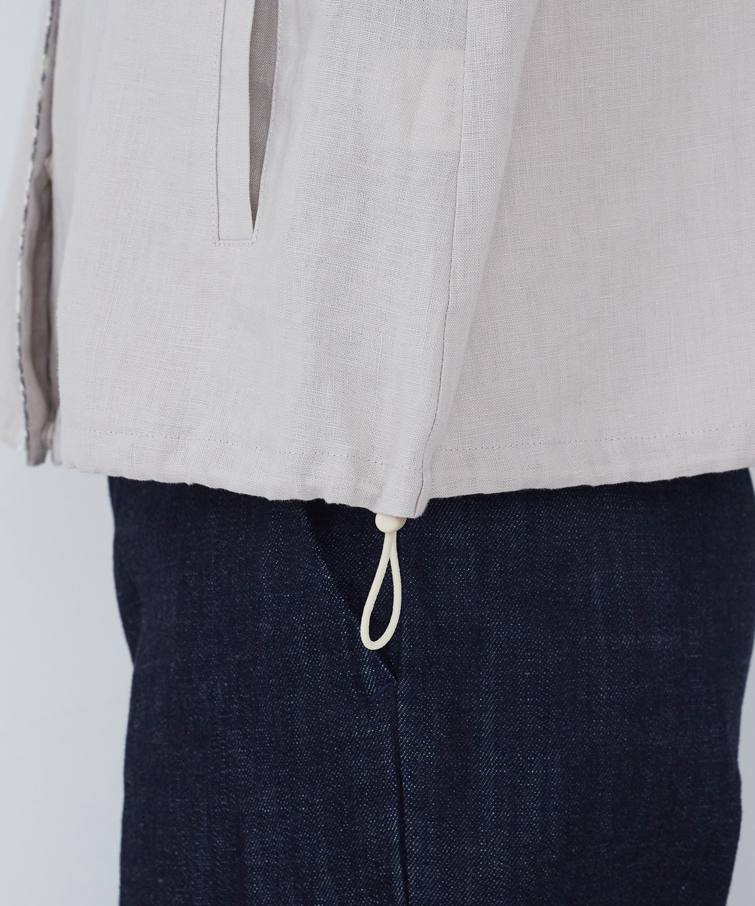 【ADIEU TRISTESSE】リバティプリントトリミングリネンブルゾン 詳細画像 ブラウン 17