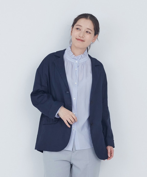 【ADIEU TRISTESSE】リネン和紙ヘリンボンジャケット