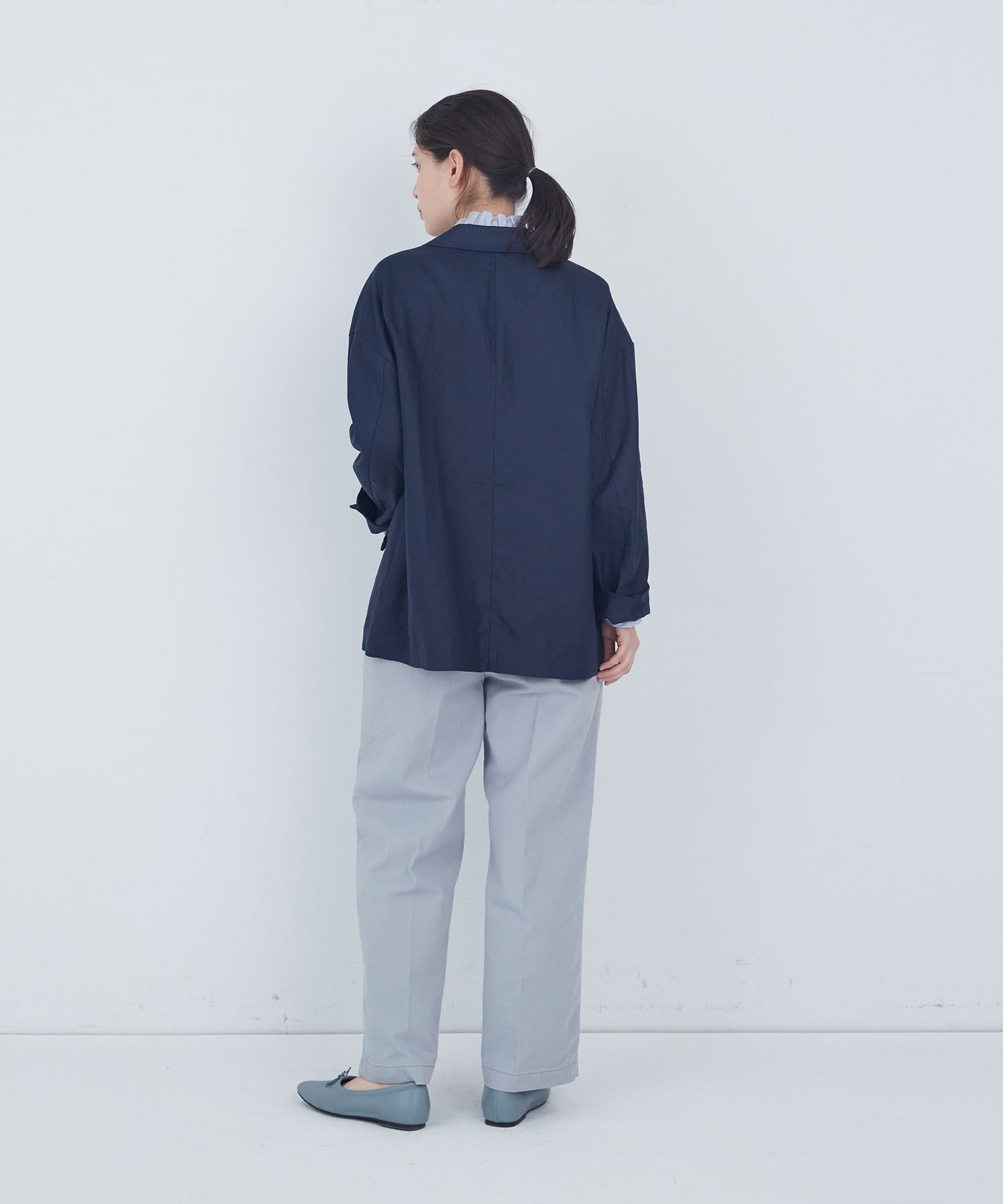 【ADIEU TRISTESSE】リネン和紙ヘリンボンジャケット 詳細画像 キナリ 10