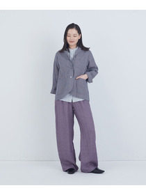 【ADIEU TRISTESSE】コットンリネンジャケット 詳細画像 ブルー系その他 11