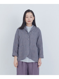 【ADIEU TRISTESSE】コットンリネンジャケット 詳細画像 ブルー系その他 12