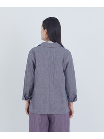 【ADIEU TRISTESSE】コットンリネンジャケット 詳細画像 ブルー系その他 14