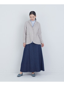 【ADIEU TRISTESSE】コットンリネンジャケット 詳細画像 ブルー系その他 4