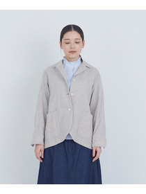 【ADIEU TRISTESSE】コットンリネンジャケット 詳細画像 ブルー系その他 5