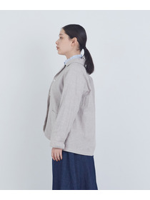 【ADIEU TRISTESSE】コットンリネンジャケット 詳細画像 ブルー系その他 6