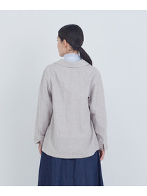 【ADIEU TRISTESSE】コットンリネンジャケット 詳細画像 ブルー系その他 7