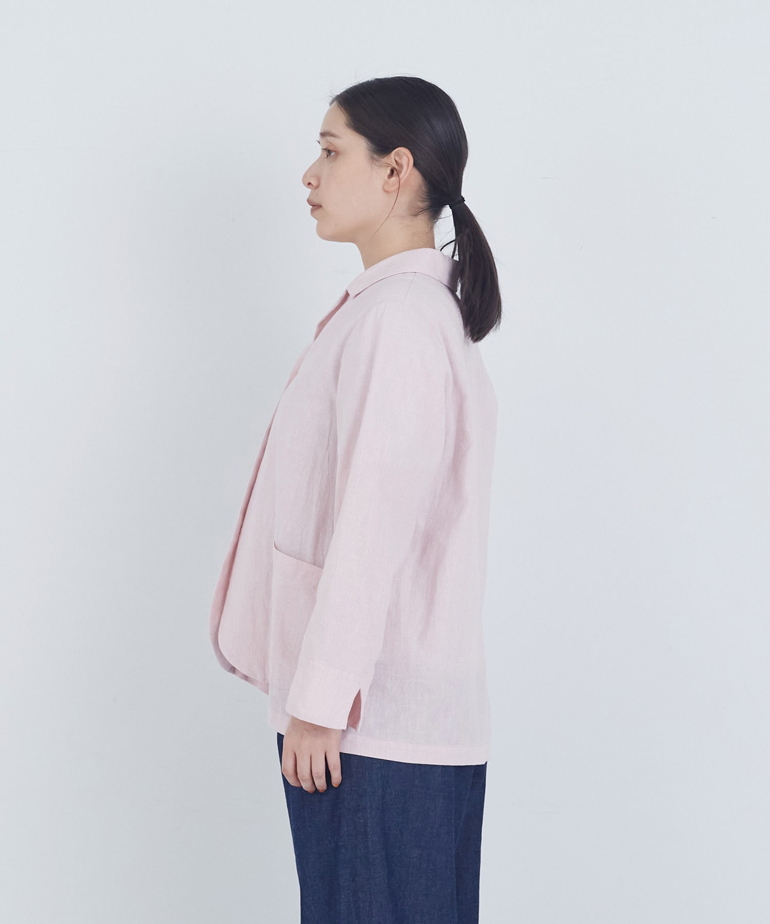 【ADIEU TRISTESSE】コットンリネンジャケット 詳細画像 ブルー系その他 20