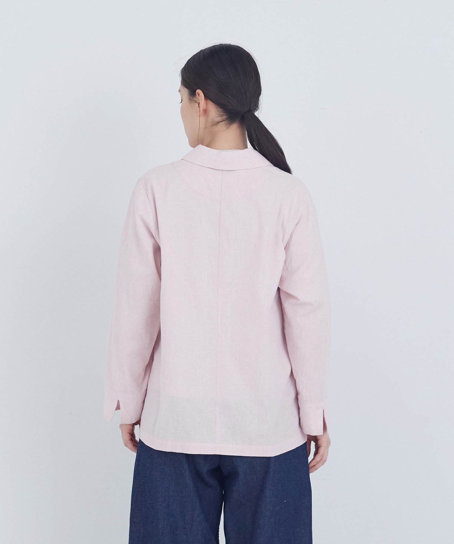 【ADIEU TRISTESSE】コットンリネンジャケット 詳細画像 ブルー系その他 21
