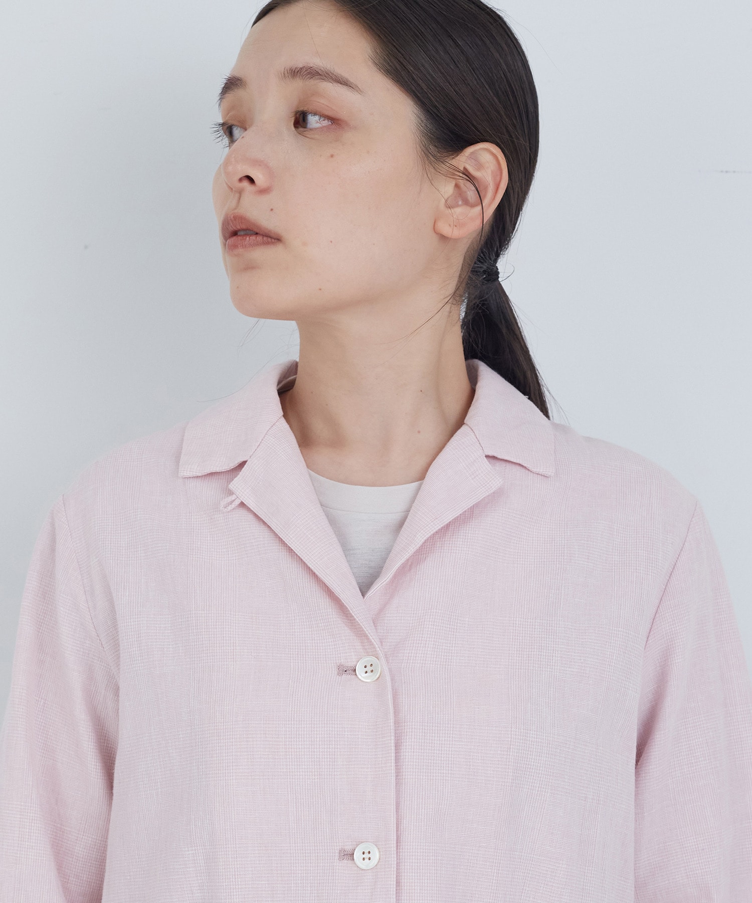 【ADIEU TRISTESSE】コットンリネンジャケット 詳細画像 ブルー系その他 22