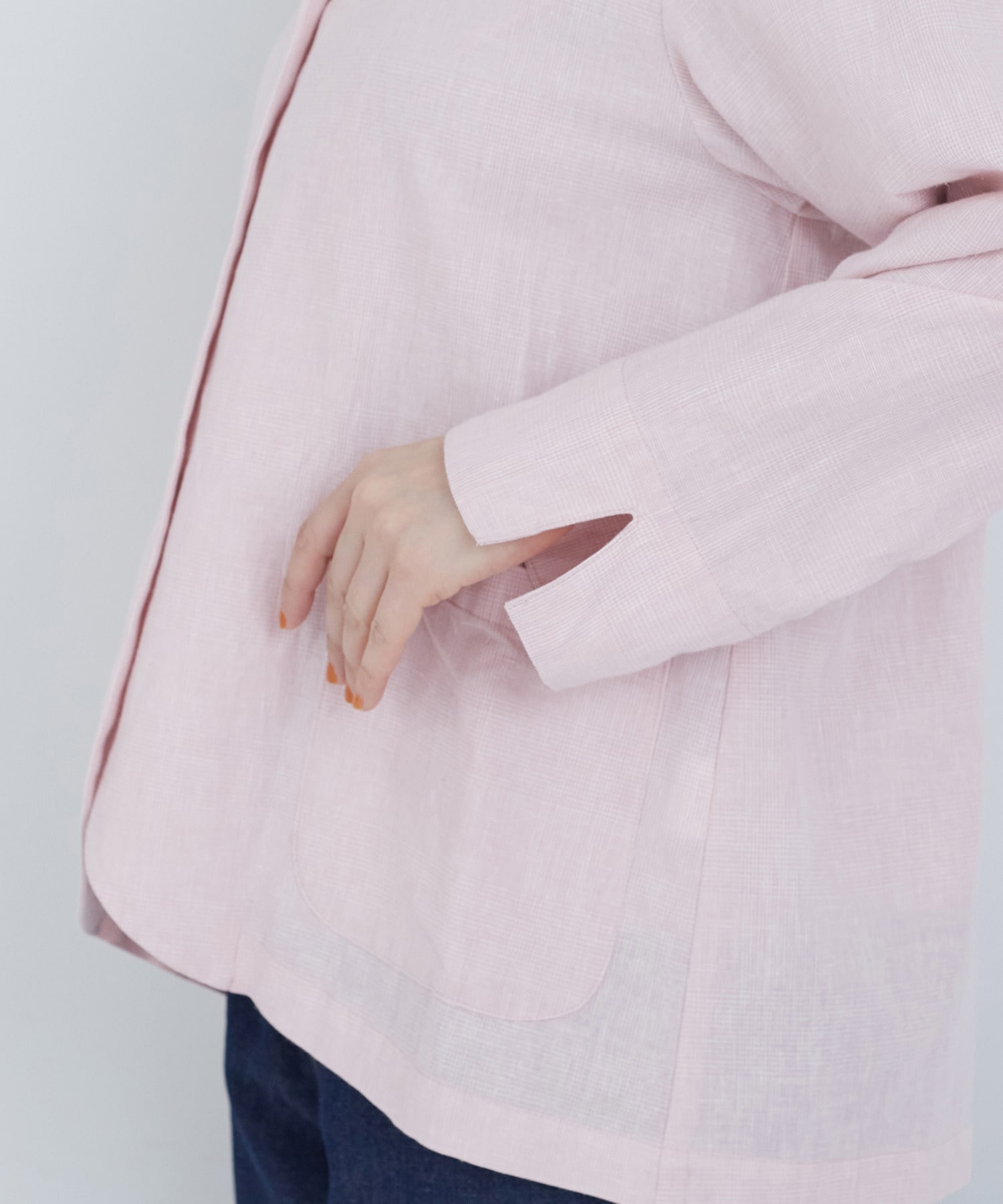 【ADIEU TRISTESSE】コットンリネンジャケット 詳細画像 ブルー系その他 26