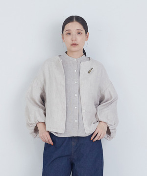 【ADIEU TRISTESSE】リネンボリュームスリーブジャケット 詳細画像 キナリ 1