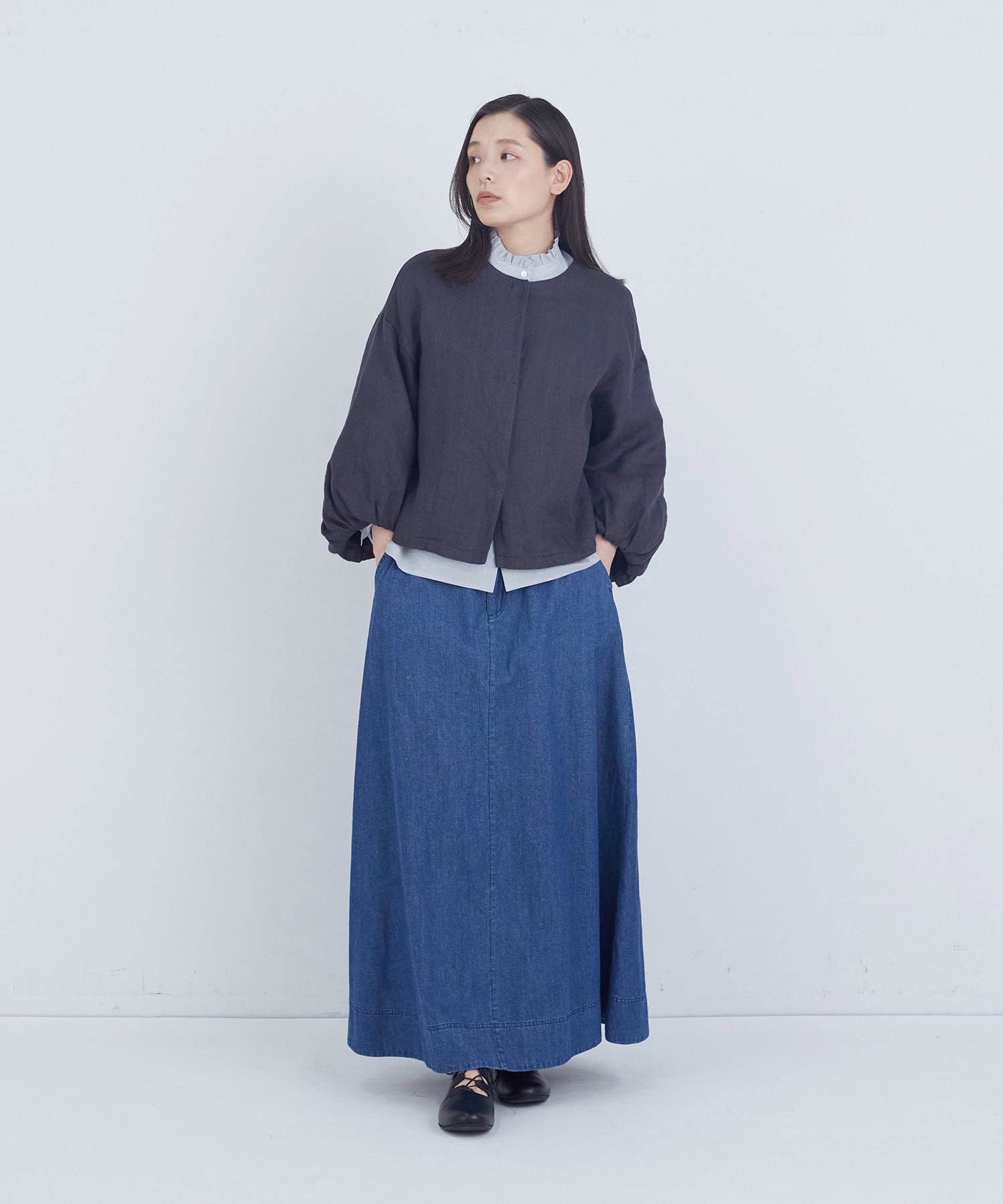 【ADIEU TRISTESSE】リネンボリュームスリーブジャケット 詳細画像 キナリ 12