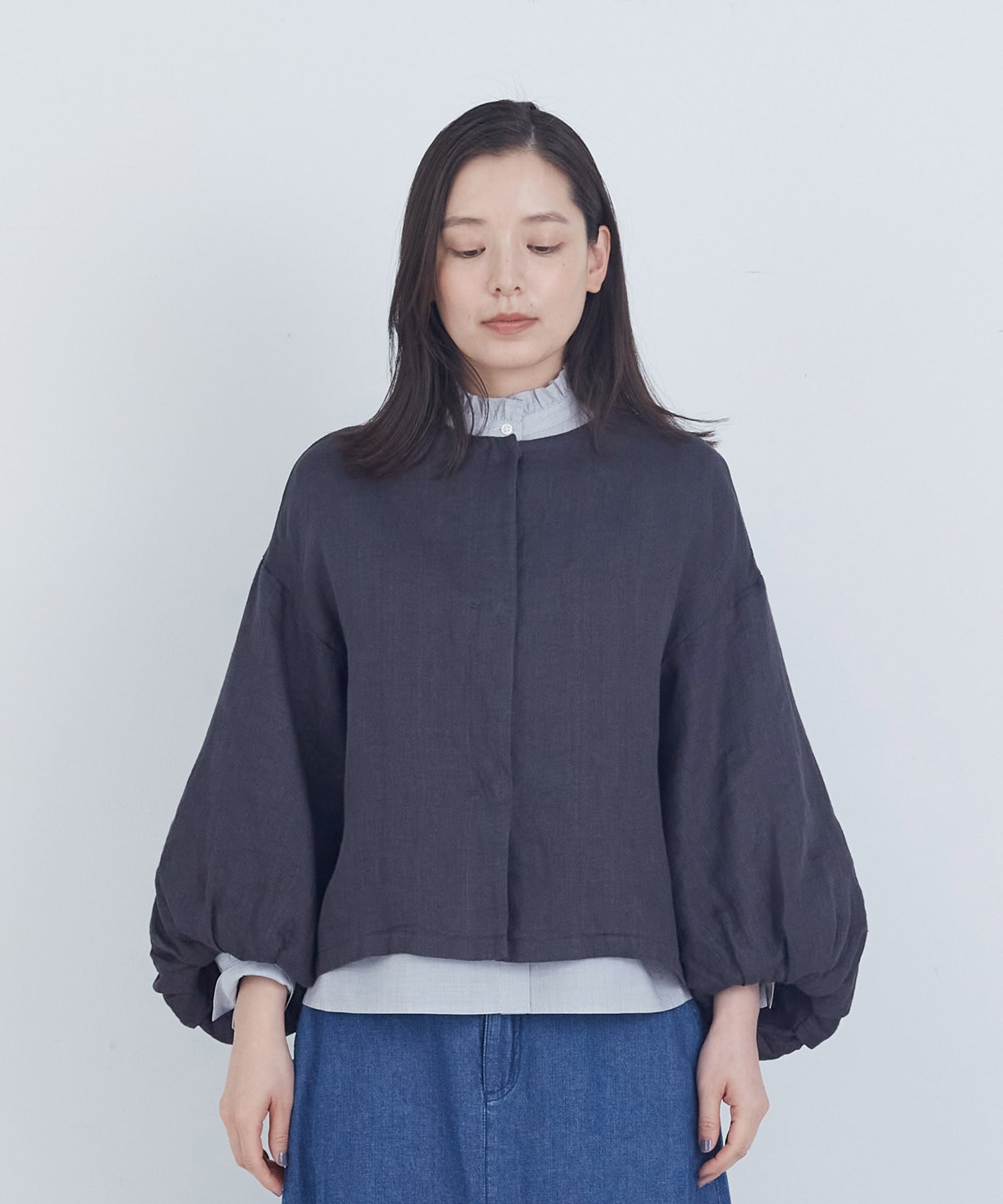 【ADIEU TRISTESSE】リネンボリュームスリーブジャケット 詳細画像 キナリ 13