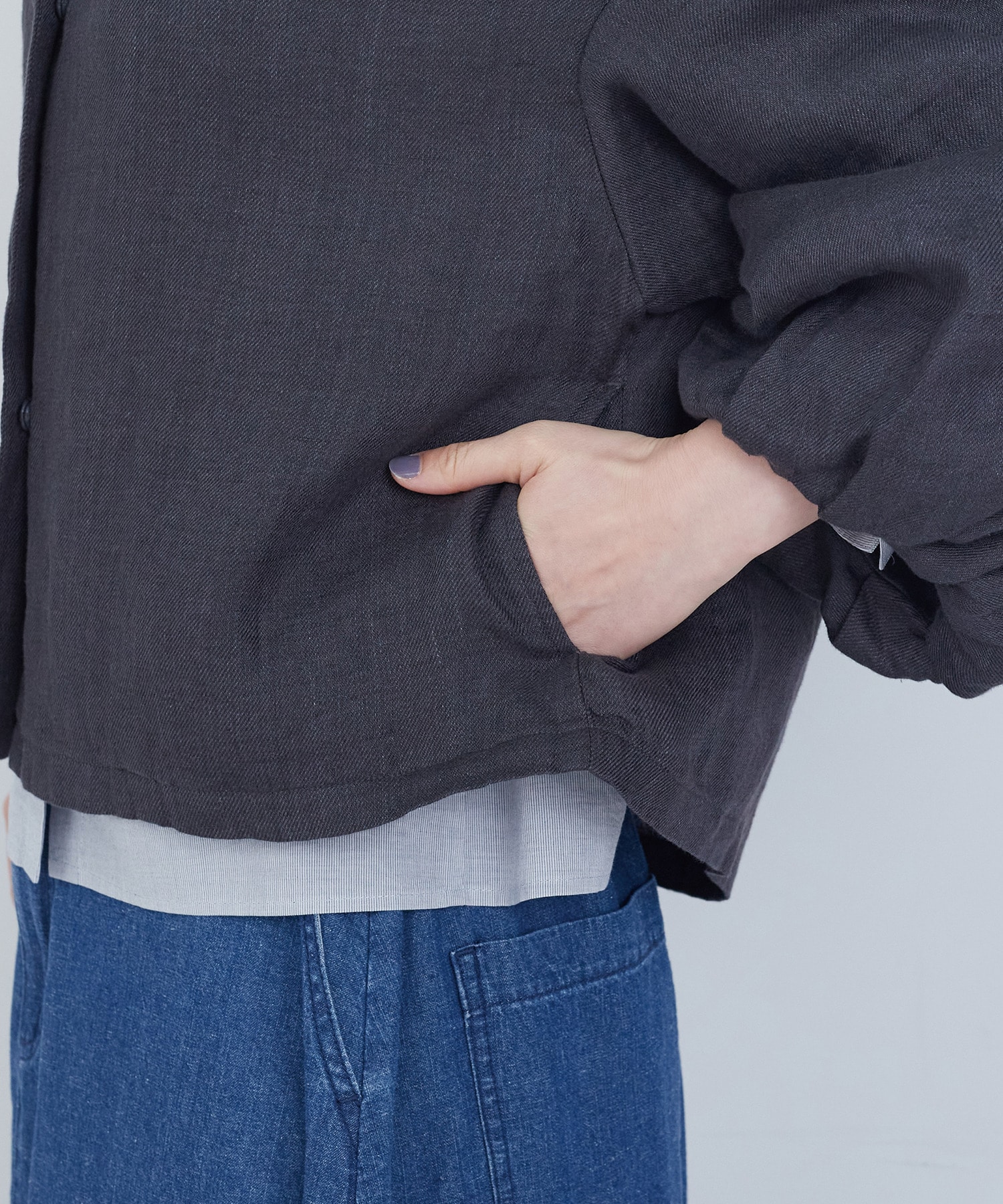 【ADIEU TRISTESSE】リネンボリュームスリーブジャケット 詳細画像 キナリ 19