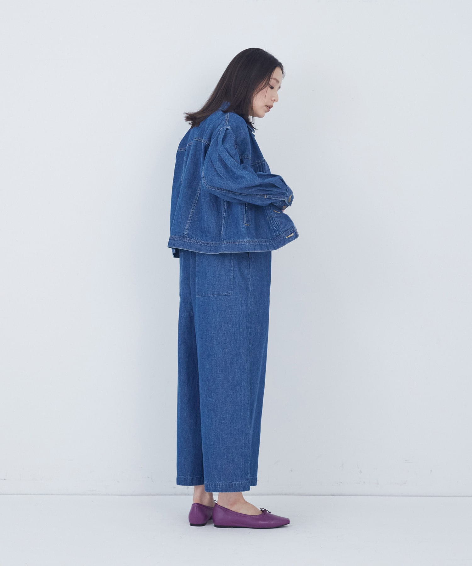 【ADIEU TRISTESSE】ライトオンスデニムジャケット 詳細画像 ライトインディゴブルー 13