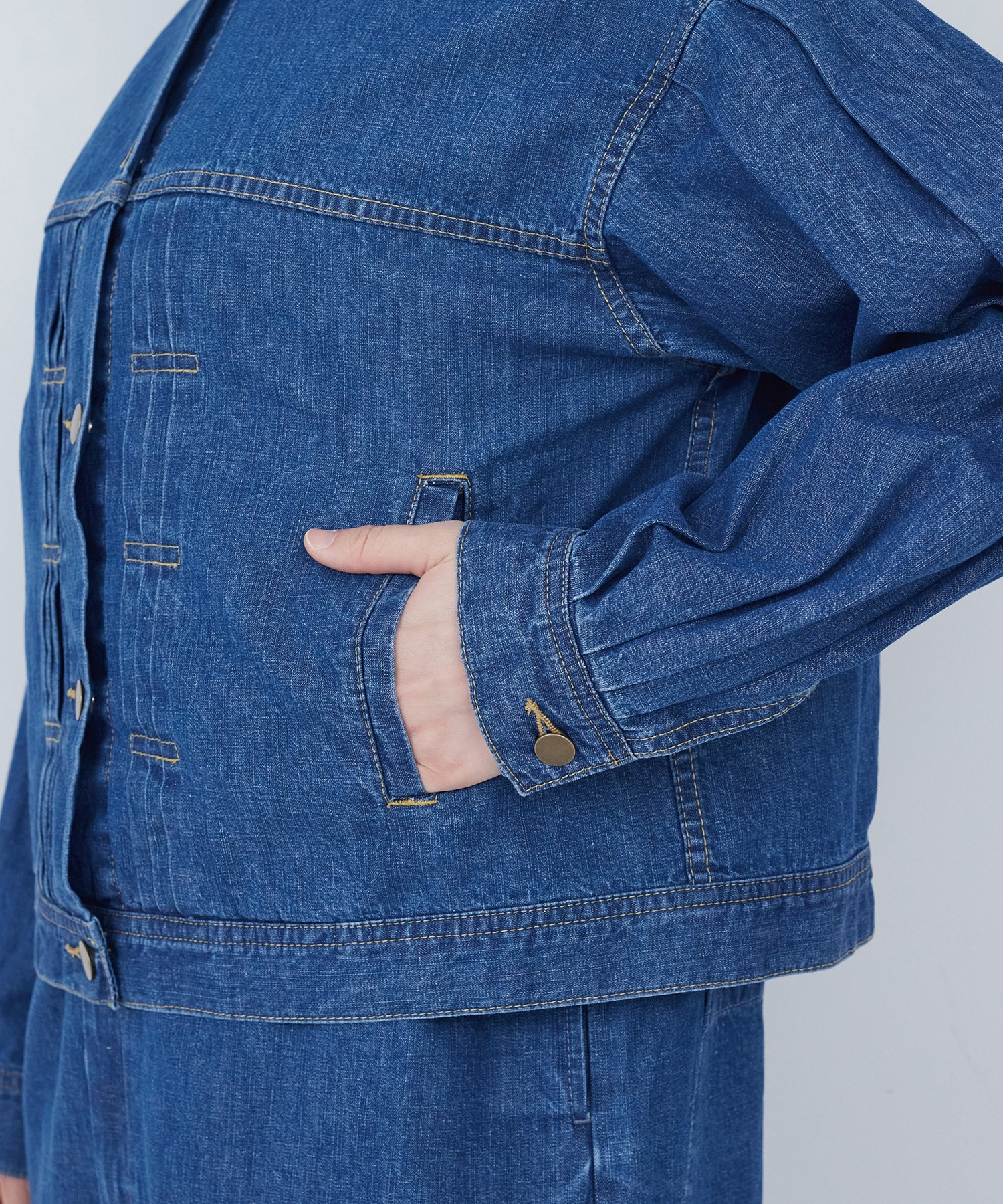 【ADIEU TRISTESSE】ライトオンスデニムジャケット 詳細画像 ライトインディゴブルー 20