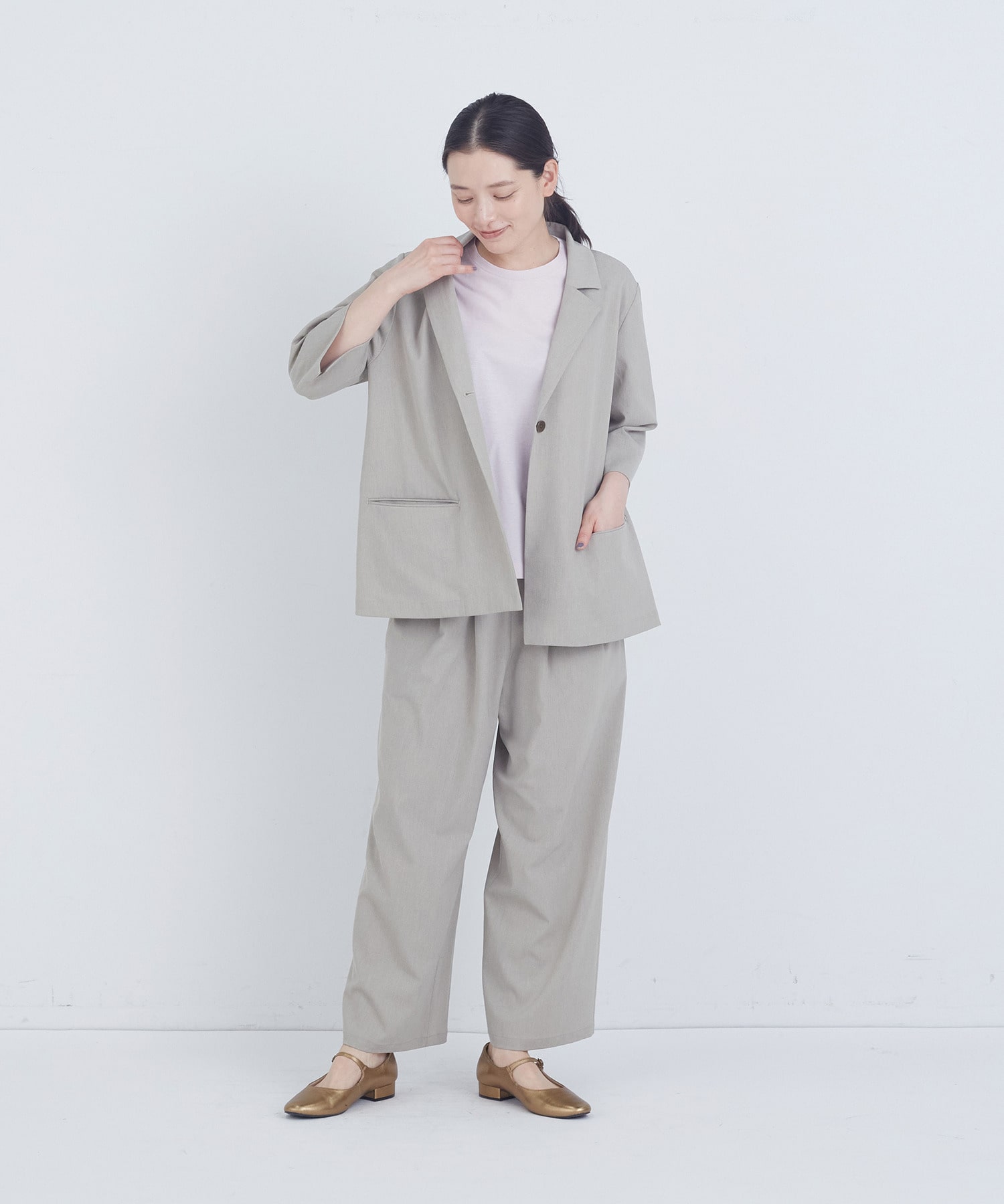 【ADIEU TRISTESSE】ハーフスリーブジャケット 詳細画像 ブラウン 1