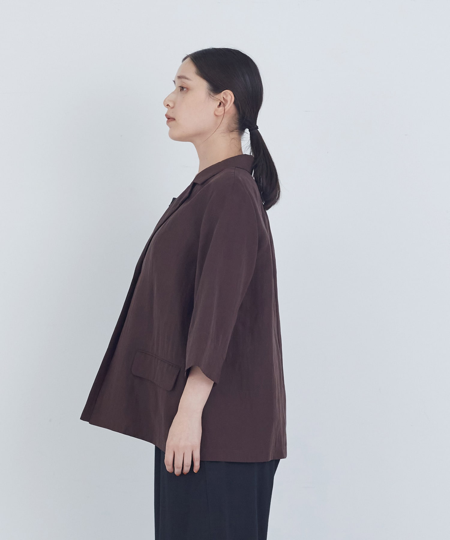 【ADIEU TRISTESSE】ハーフスリーブジャケット 詳細画像 ブラウン 12