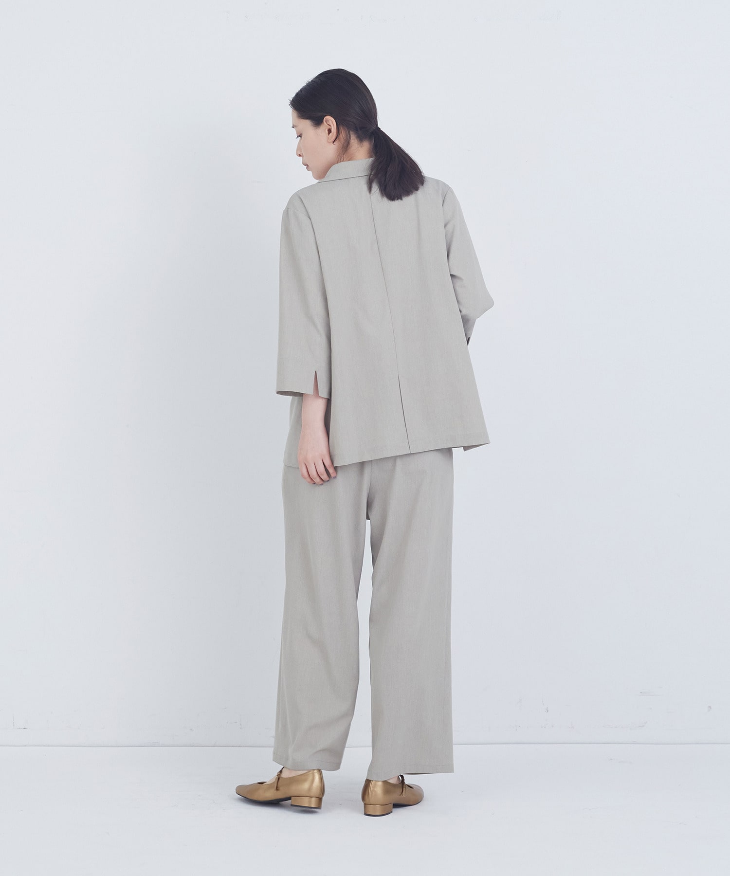 【ADIEU TRISTESSE】ハーフスリーブジャケット 詳細画像 ブラウン 3