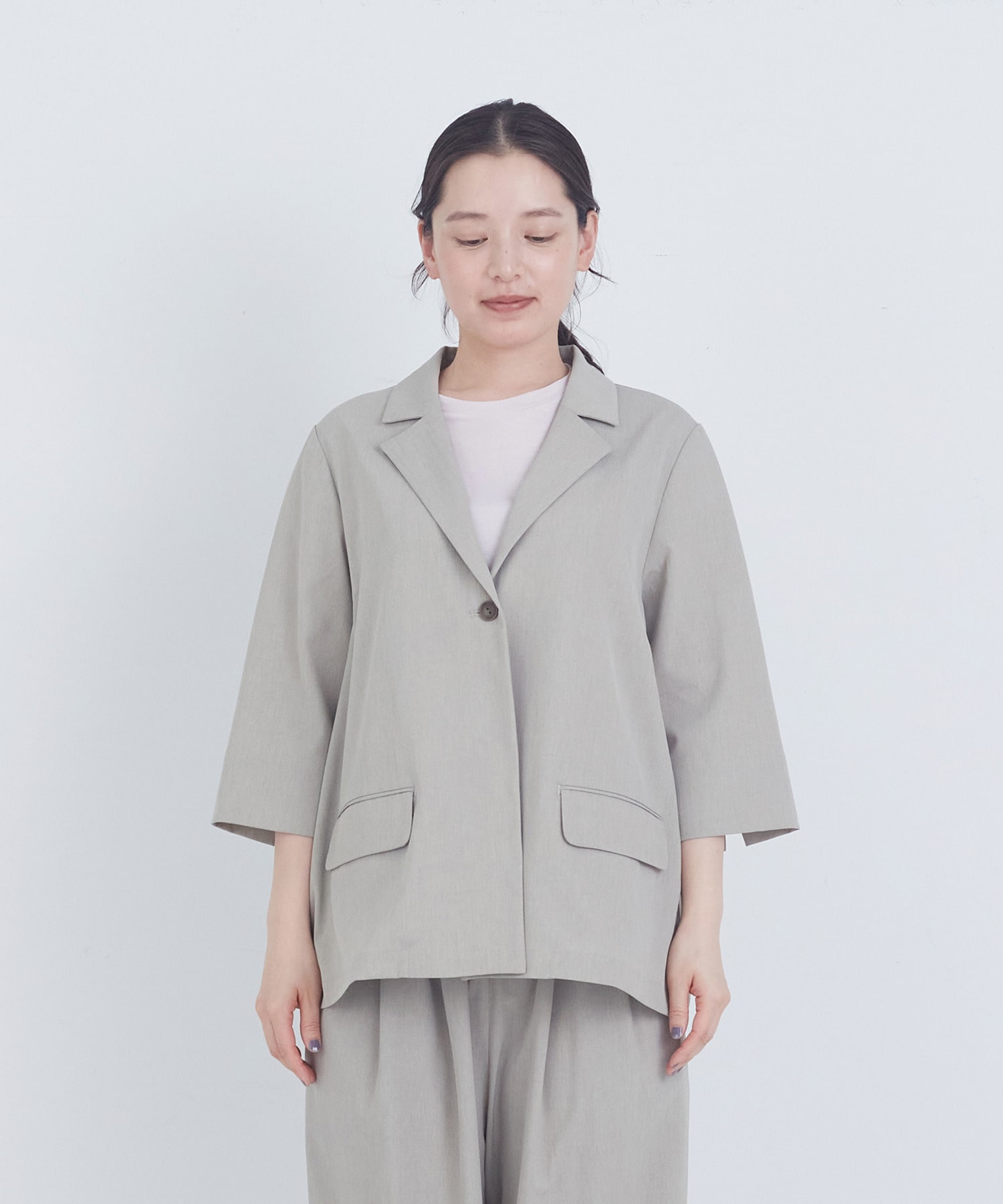 【ADIEU TRISTESSE】ハーフスリーブジャケット 詳細画像 ブラウン 5