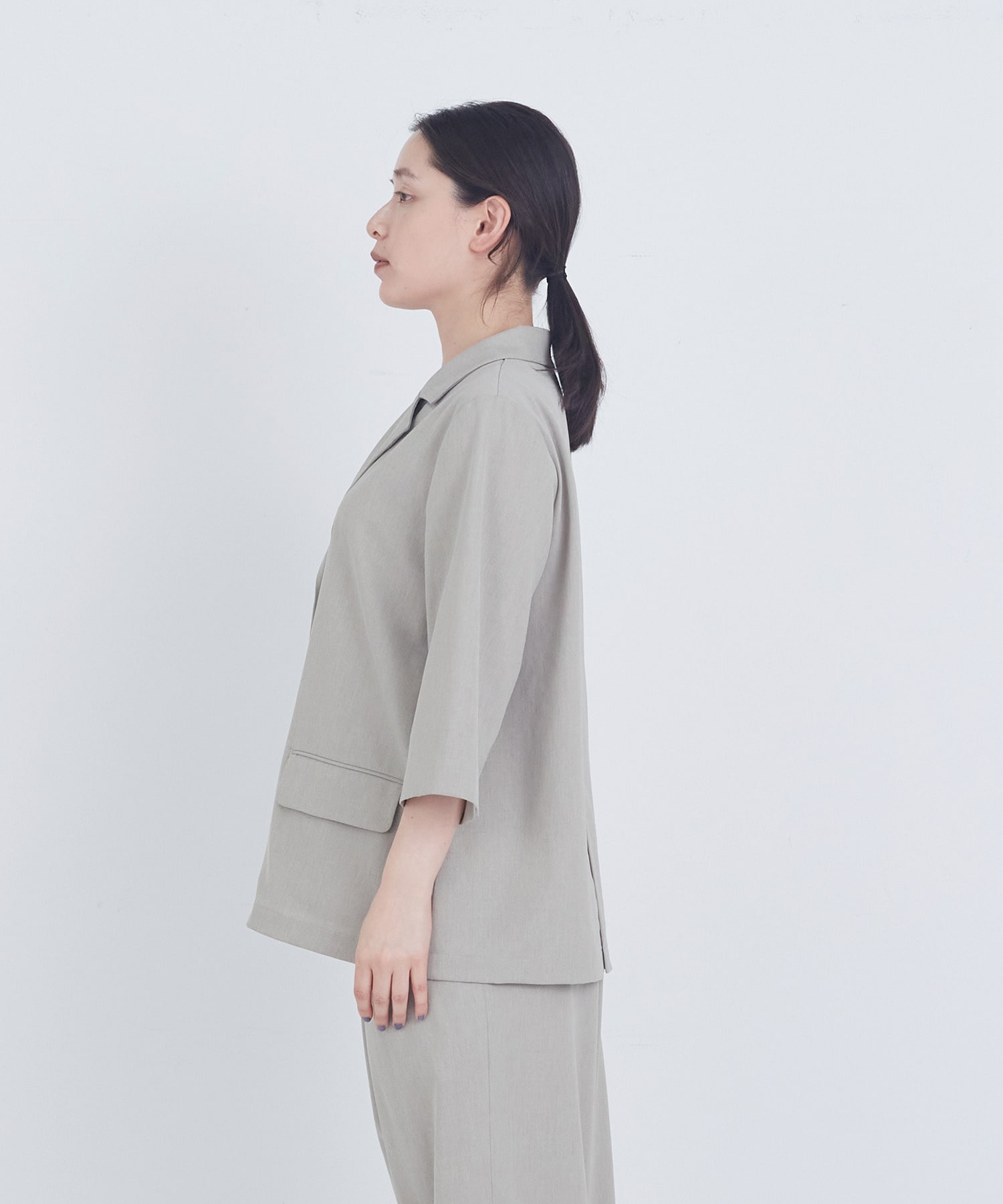 【ADIEU TRISTESSE】ハーフスリーブジャケット 詳細画像 ブラウン 6