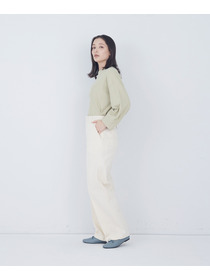 【ADIEU TRISTESSE】センタープレスストレートパンツ 詳細画像 インディゴブルー 2