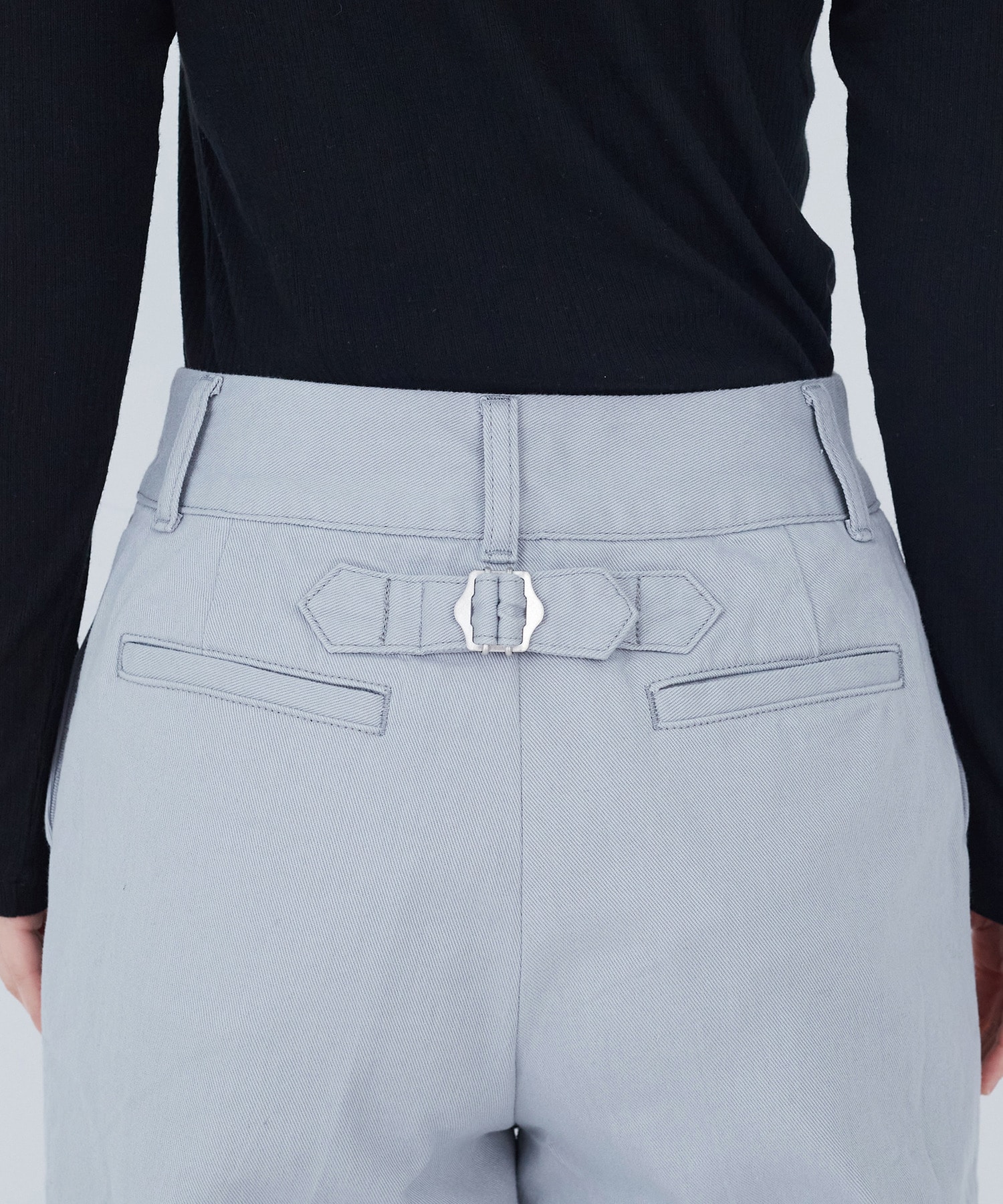 【ADIEU TRISTESSE】センタープレスストレートパンツ 詳細画像 インディゴブルー 22