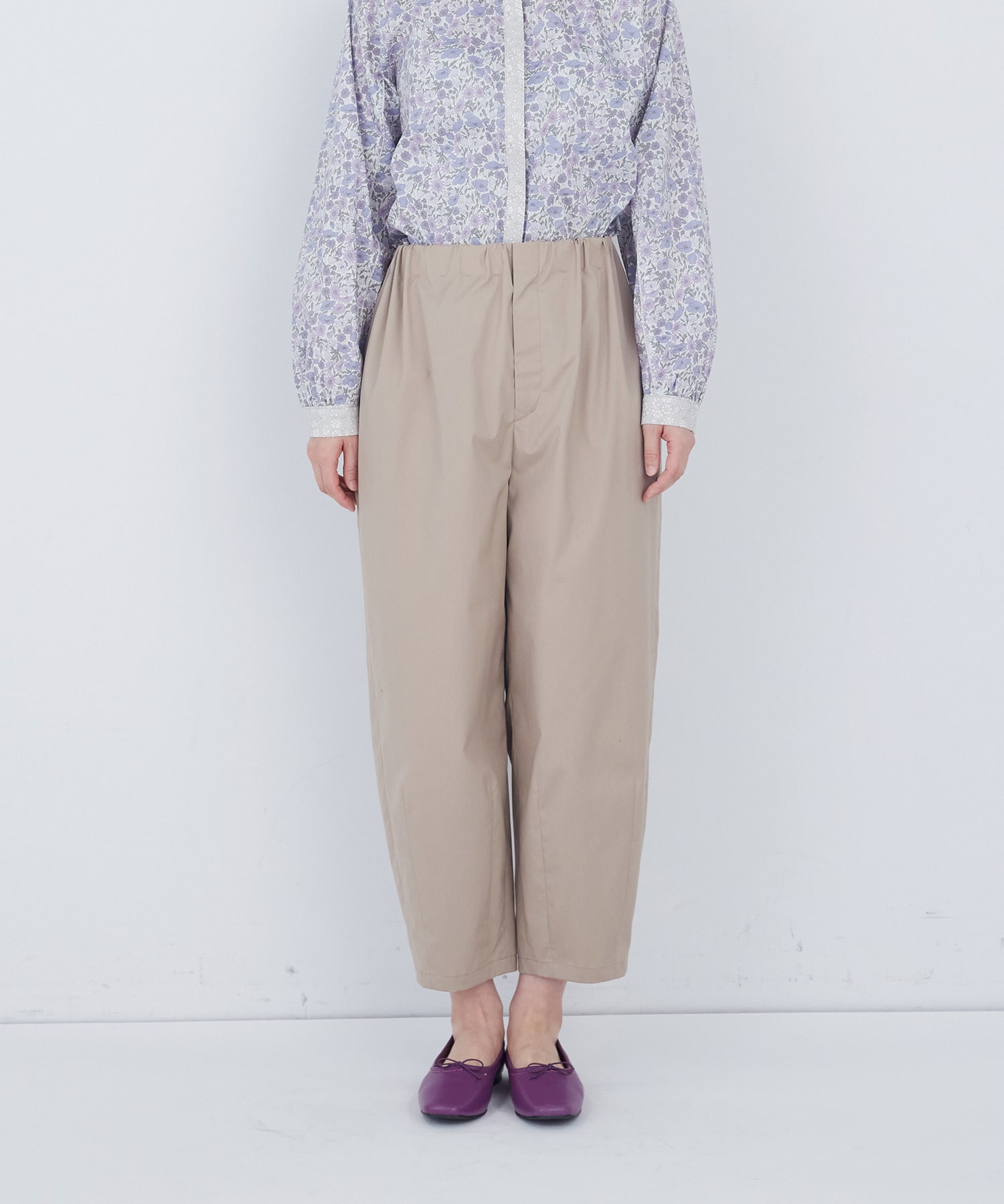 【ADIEU TRISTESSE】綿ポリエステルイージーパンツ 詳細画像 ブラック 18