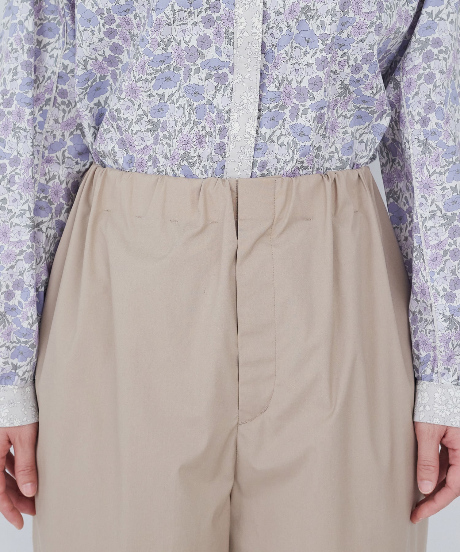 【ADIEU TRISTESSE】綿ポリエステルイージーパンツ 詳細画像 ブラック 21