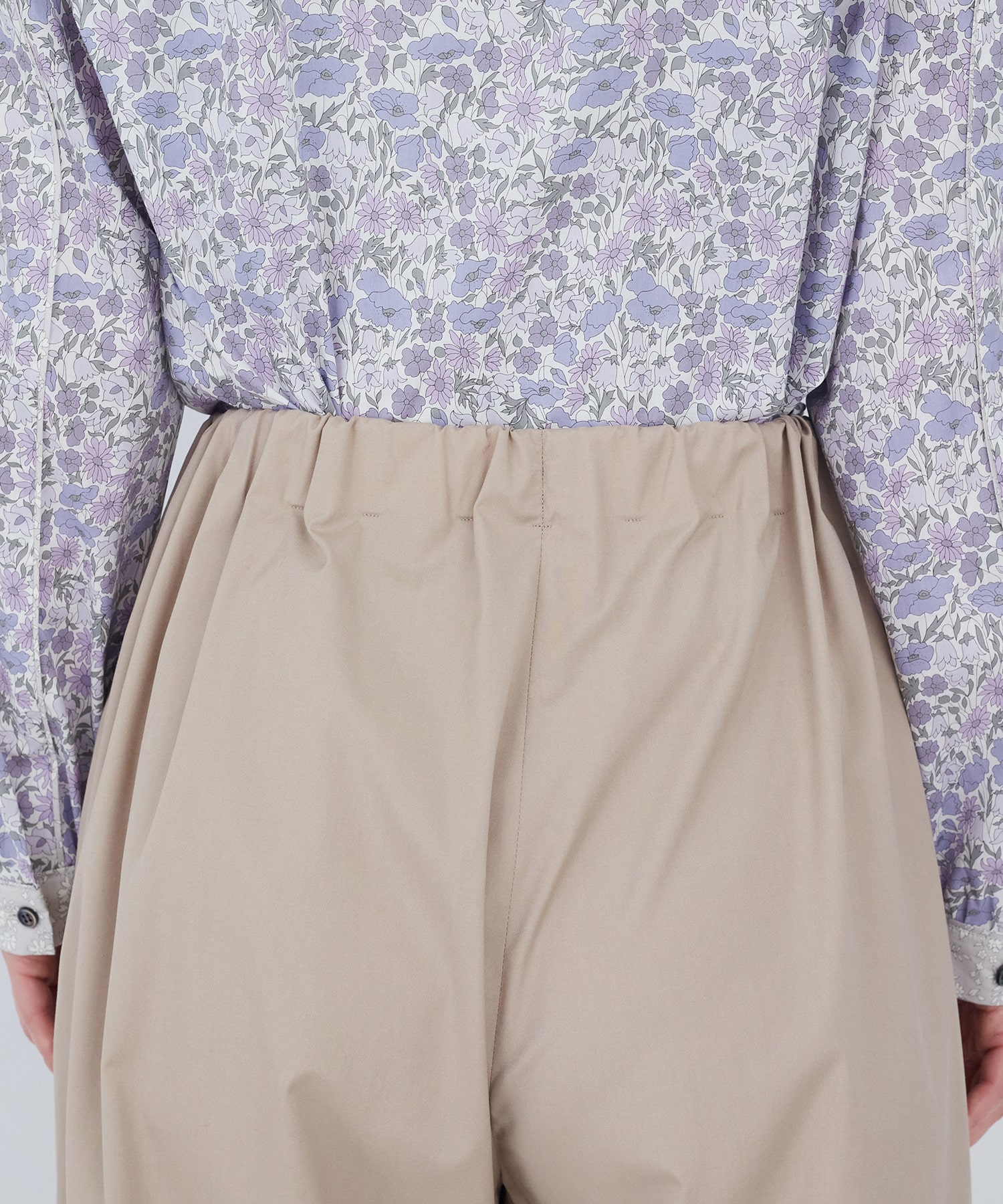 【ADIEU TRISTESSE】綿ポリエステルイージーパンツ 詳細画像 ブラック 22