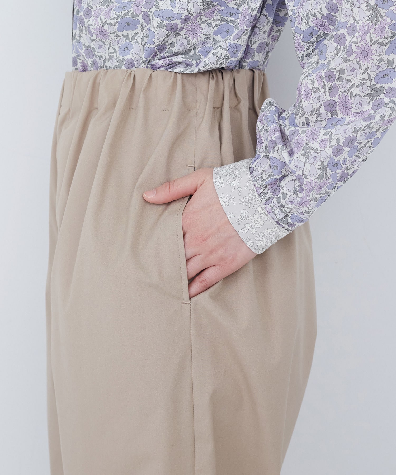 【ADIEU TRISTESSE】綿ポリエステルイージーパンツ 詳細画像 ブラック 23