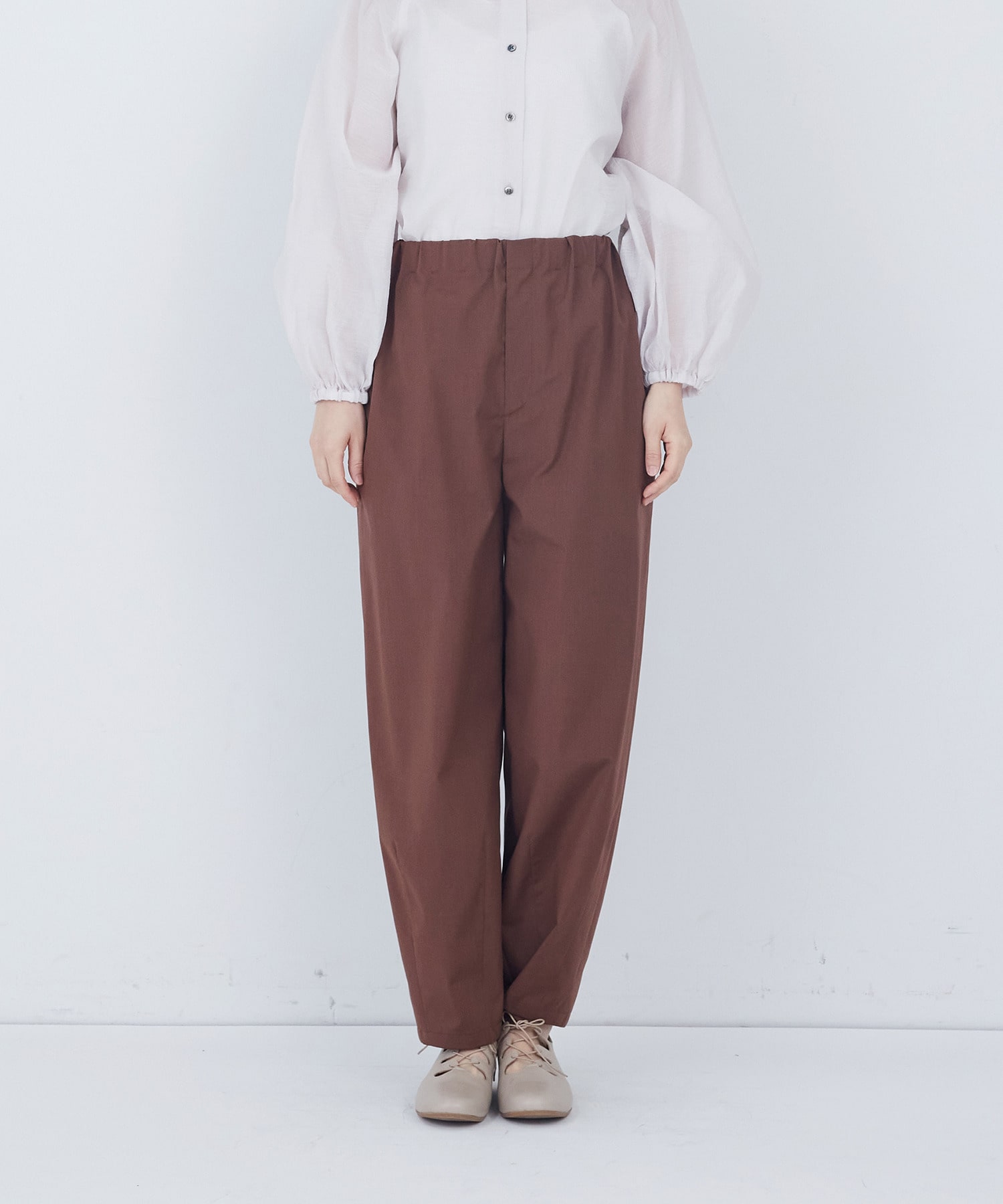 【ADIEU TRISTESSE】綿ポリエステルイージーパンツ 詳細画像 ブラック 5