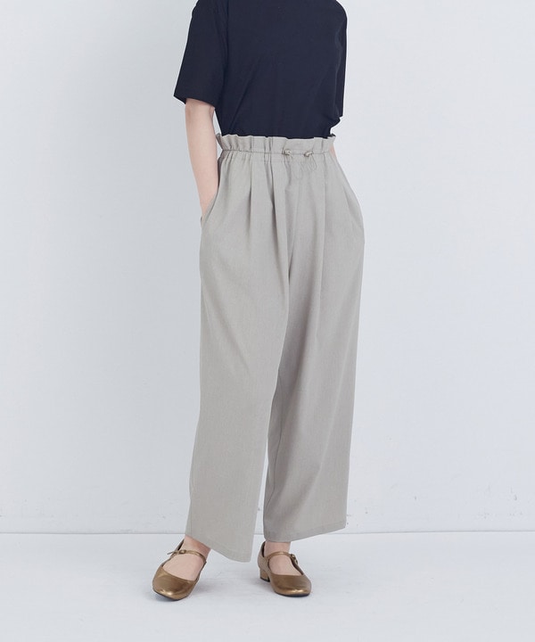 ポプリンストレートパンツ 詳細画像 グレー 1