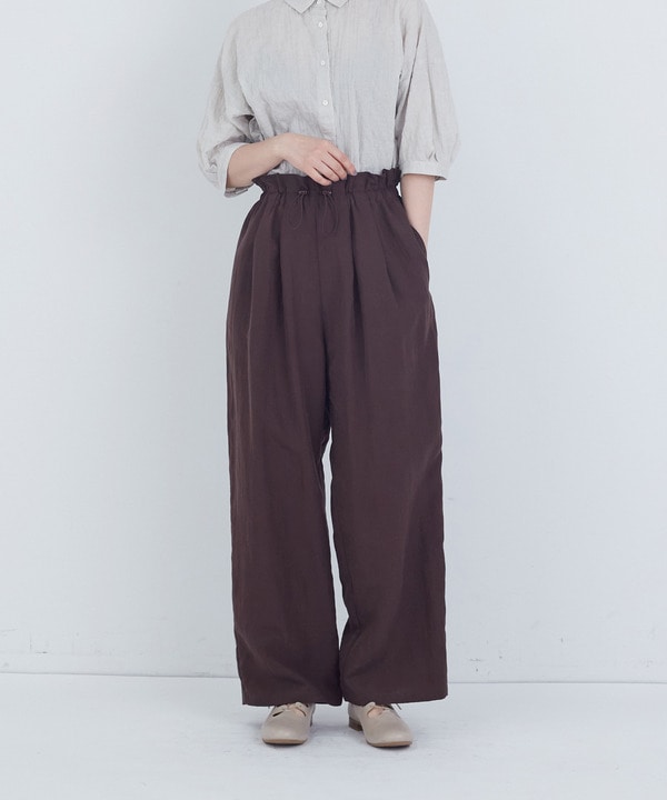 【ADIEU TRISTESSE】ポプリンストレートパンツ