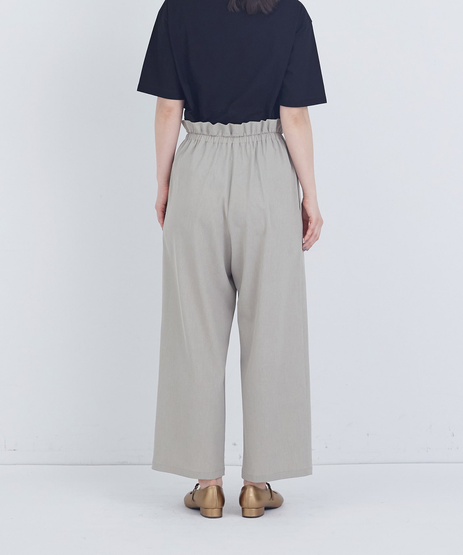 【ADIEU TRISTESSE】ポプリンストレートパンツ 詳細画像 グレー 14