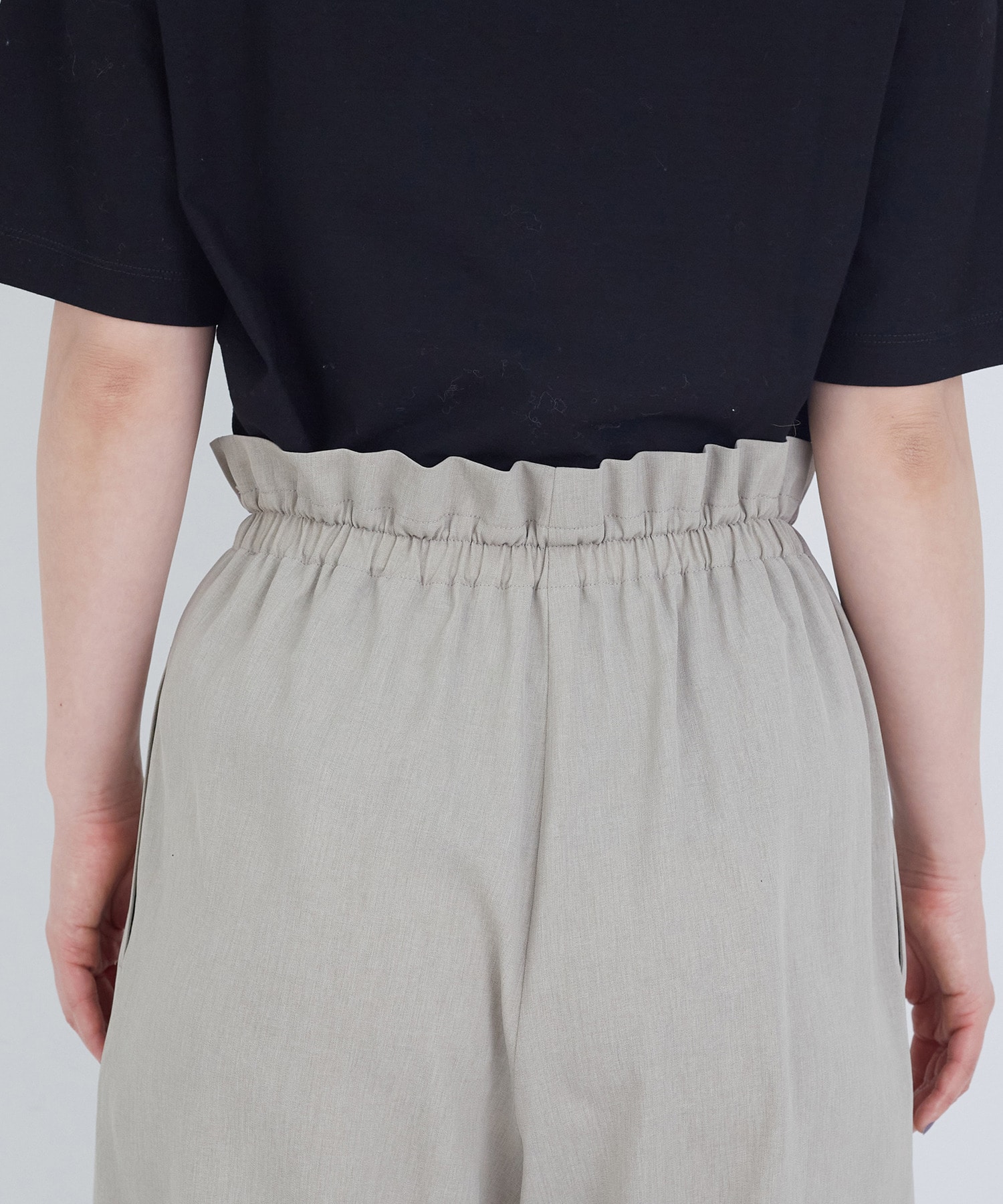 【ADIEU TRISTESSE】ポプリンストレートパンツ 詳細画像 グレー 16