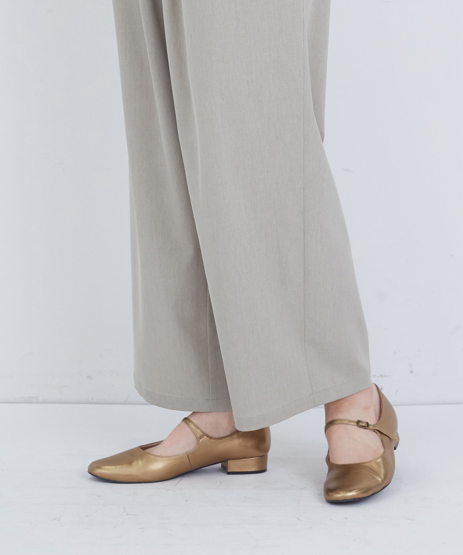 【ADIEU TRISTESSE】ポプリンストレートパンツ 詳細画像 グレー 18