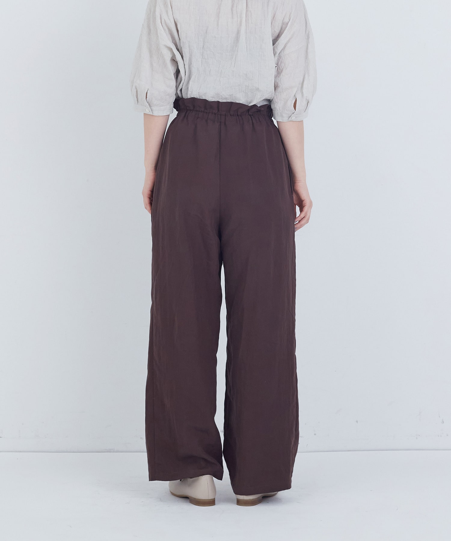 【ADIEU TRISTESSE】ポプリンストレートパンツ 詳細画像 グレー 7