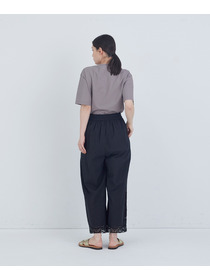 【ADIEU TRISTESSE】ポプリン刺繍パンツ 詳細画像 ブラック 10