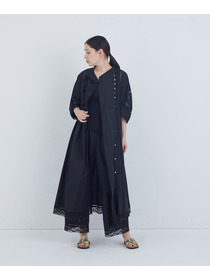 【ADIEU TRISTESSE】ポプリン刺繍パンツ 詳細画像 ブラック 11