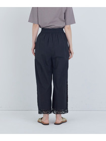 【ADIEU TRISTESSE】ポプリン刺繍パンツ 詳細画像 ブラック 16